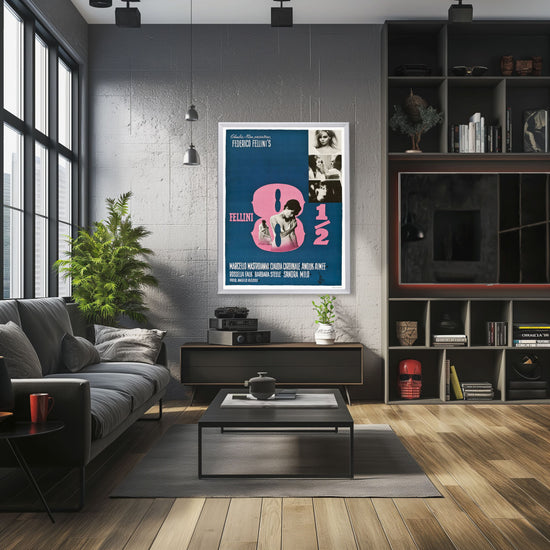 "8 1/2" (1963) Framed Movie Poster