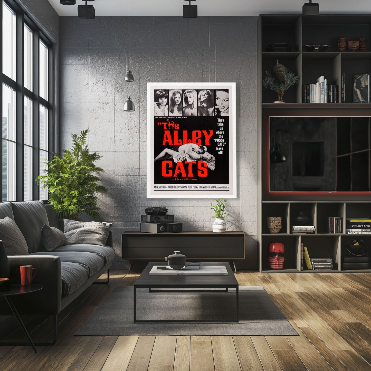 "Alley Cats" (1966) Framed Movie Poster