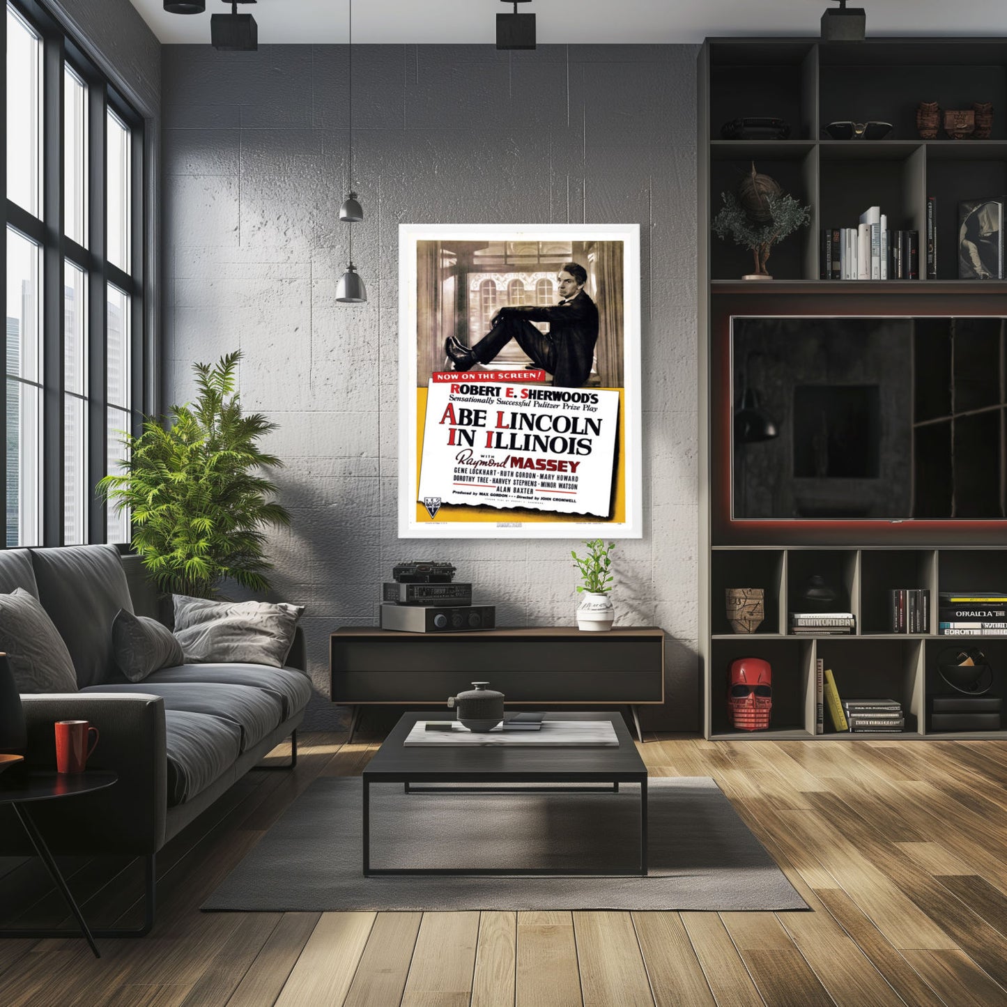 "Abe Lincoln In Illinois" (1940) Framed Movie Poster