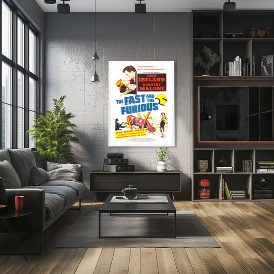 "Fast And The Furious" (1955) Framed Movie Poster