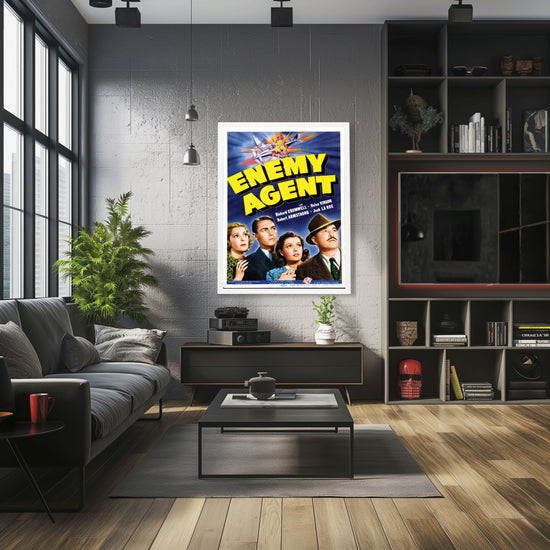 "Enemy Agent" (1940) Framed Movie Poster