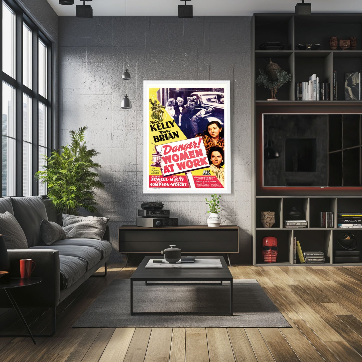 "Danger! Women At Work" (1943) Framed Movie Poster