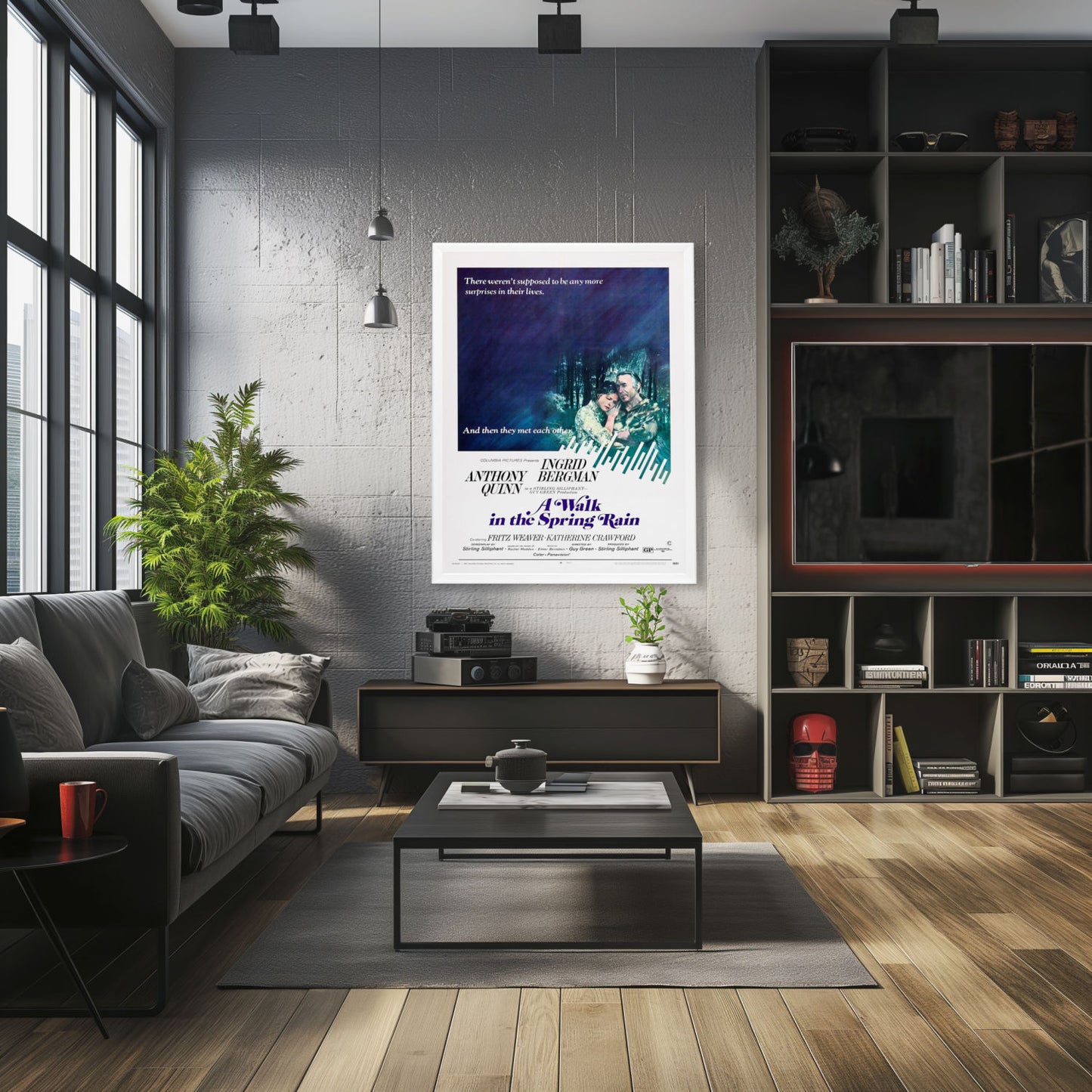 "Walk In The Spring Rain" (1970) Framed Movie Poster