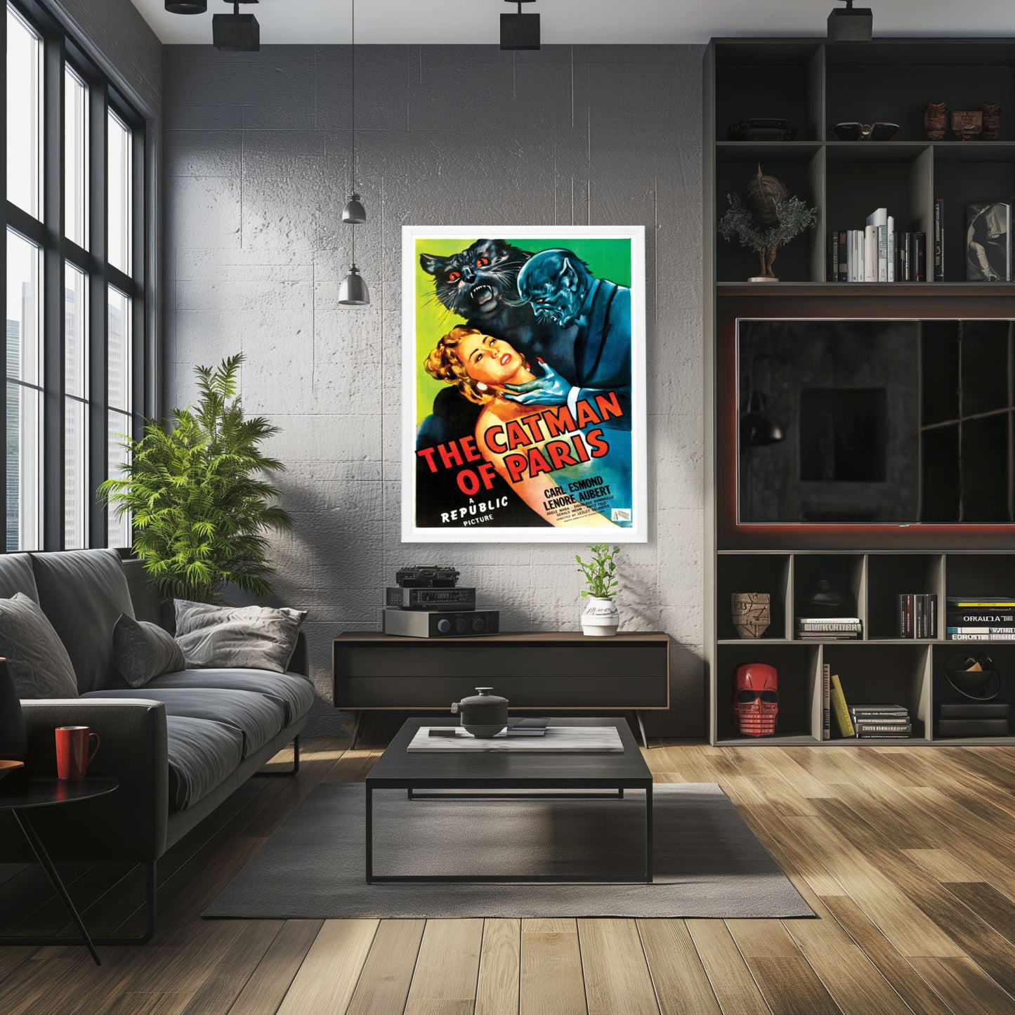 "Catman Of Paris" (1946) Framed Movie Poster