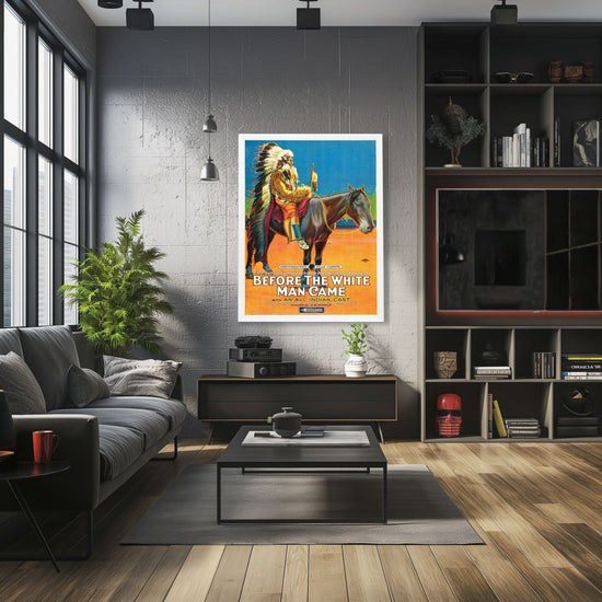 "Before The White Man Came" (1920) Framed Movie Poster