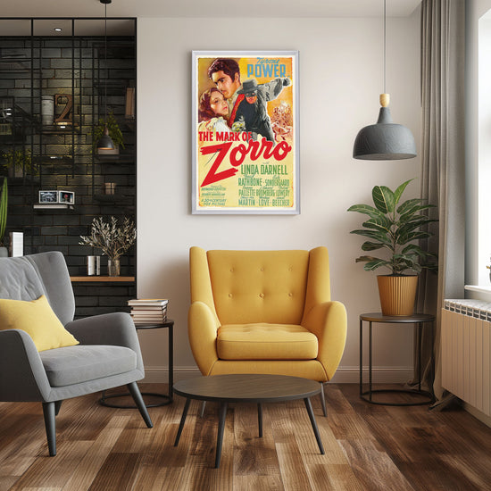 "Mark Of Zorro" (1940) Framed Movie Poster