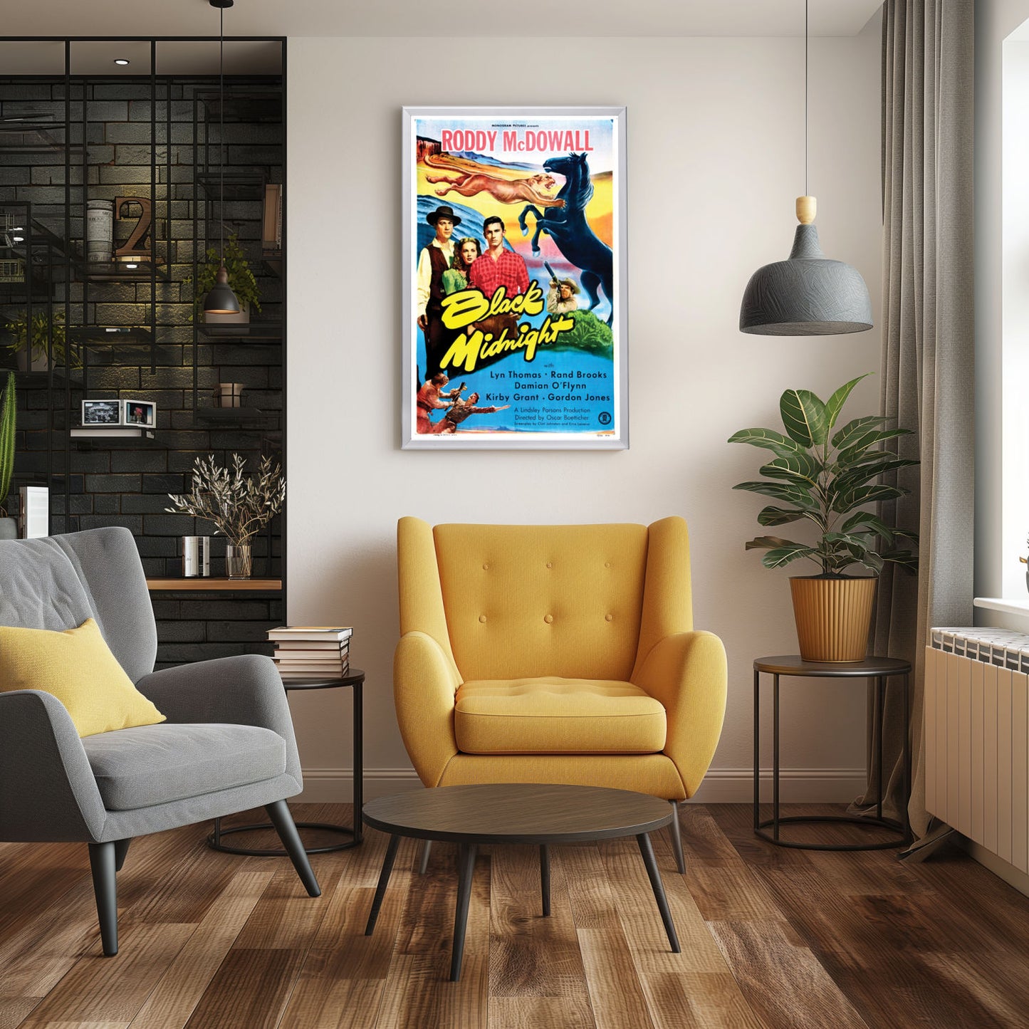 "Black Midnight" (1949) Framed Movie Poster