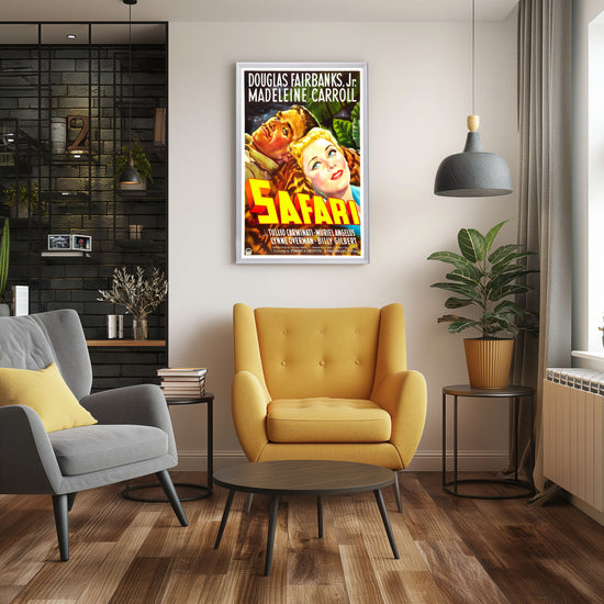 "Safari" (1956) Framed Movie Poster