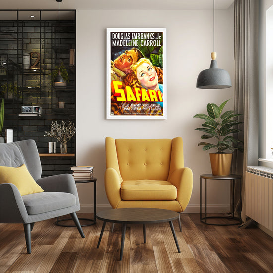 "Safari" (1956) Framed Movie Poster