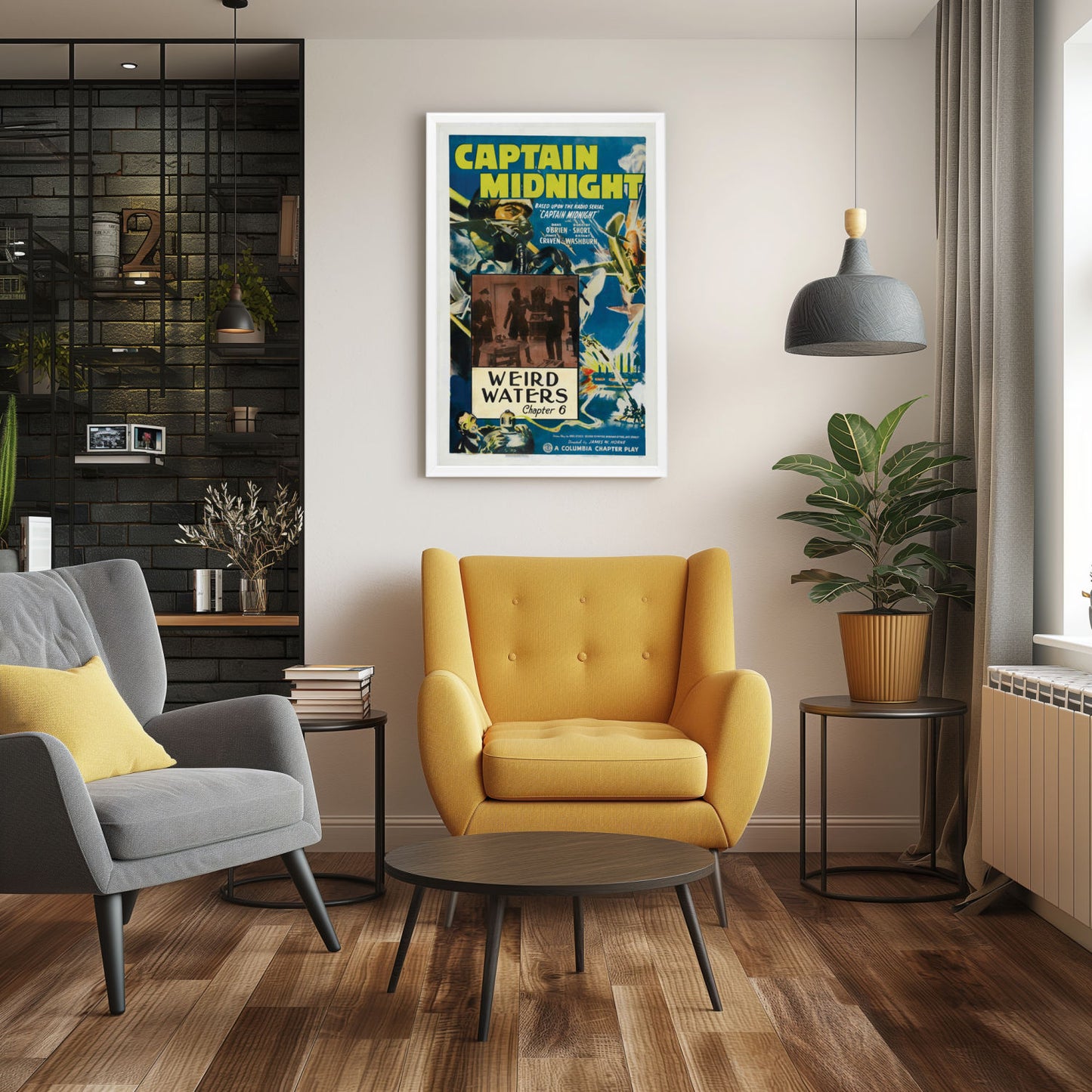 "Captain Midnight" (1942) Framed Movie Poster