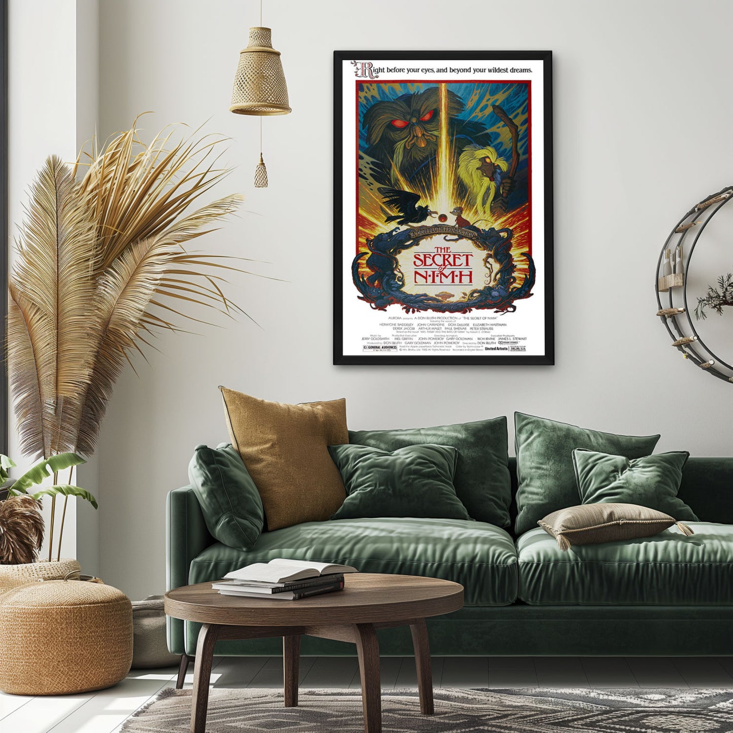 "Secret of NIMH" (1982) Framed Movie Poster