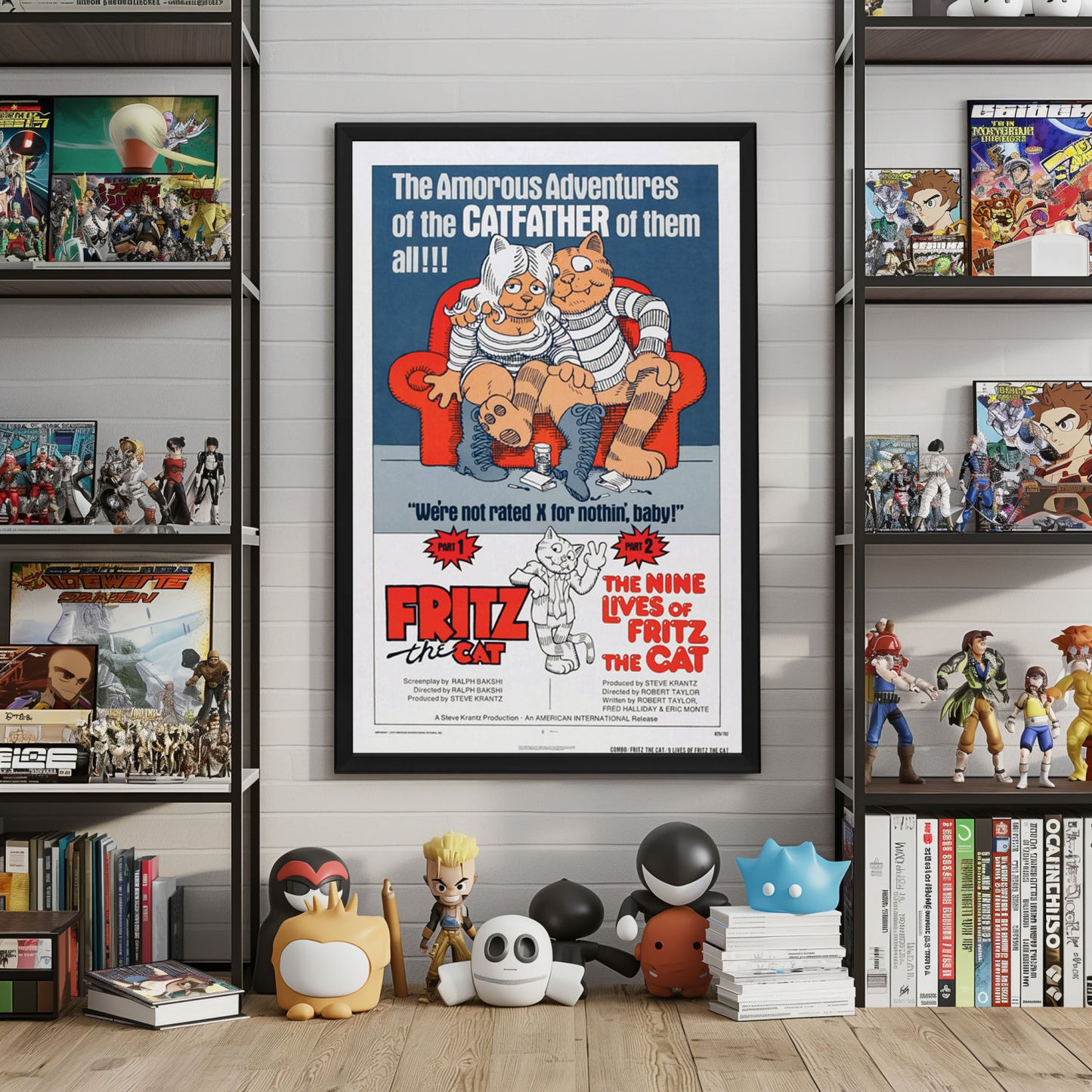 "Fritz The Cat" (1972) Framed Movie Poster