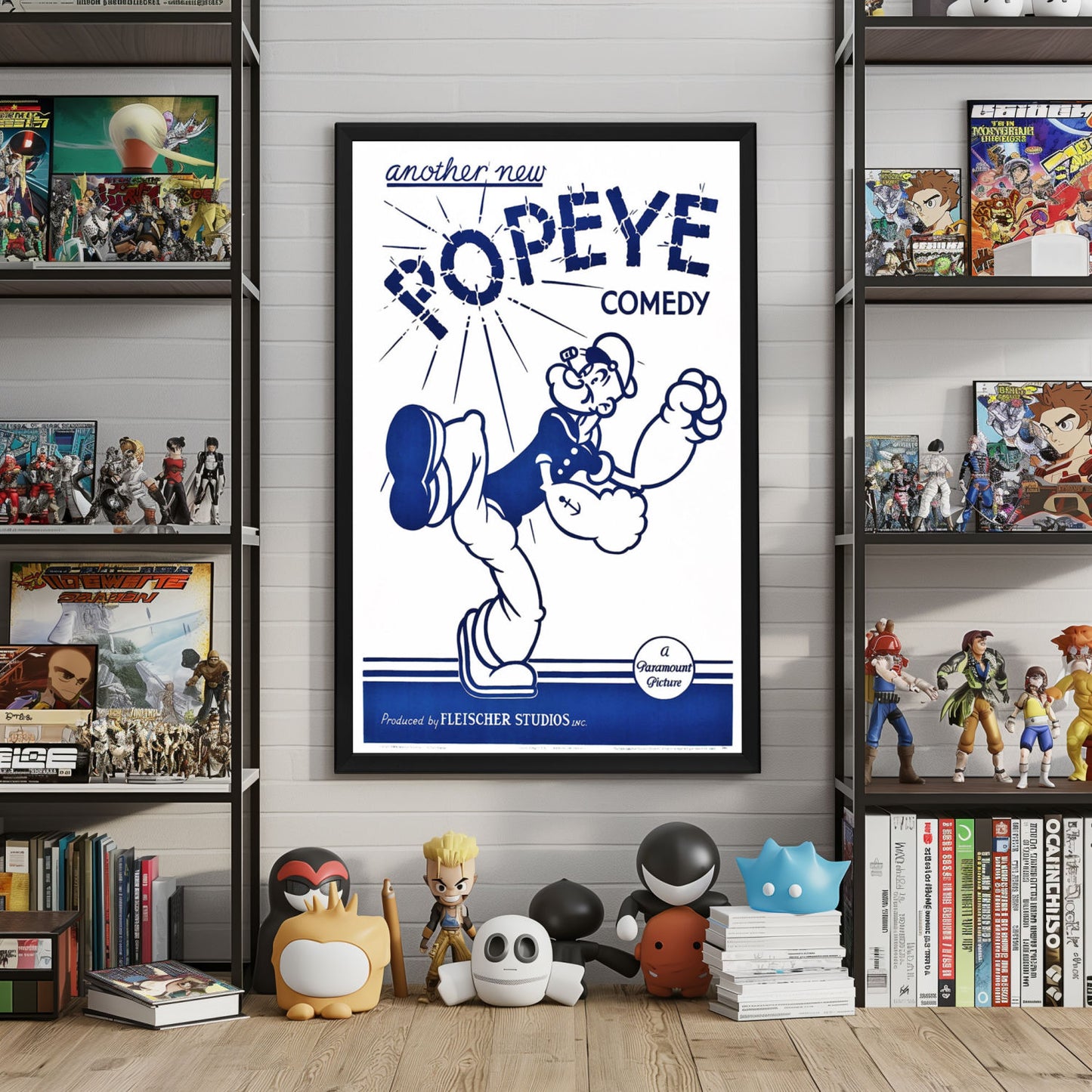 "Let's Sing With Popeye" (1934) Framed Movie Poster