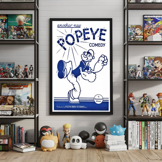 "Let's Sing With Popeye" (1934) Framed Movie Poster