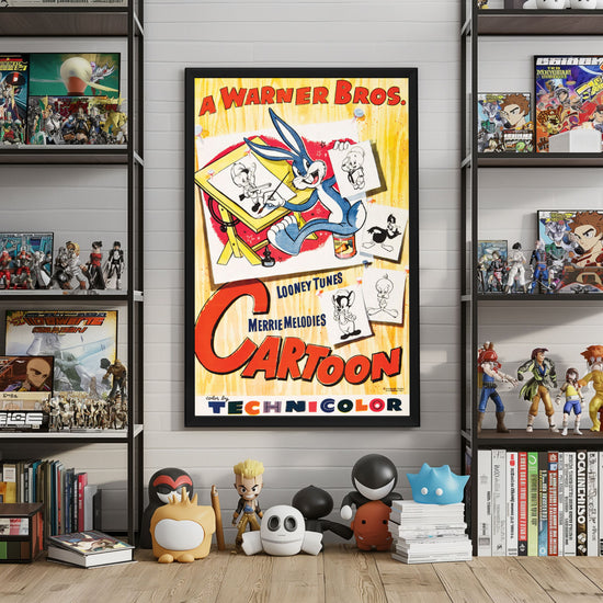 "Warner Brothers Cartoon" Framed Movie Poster