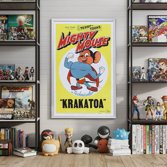 "Mighty Mouse In Krakatoa" (1945) Framed Movie Poster