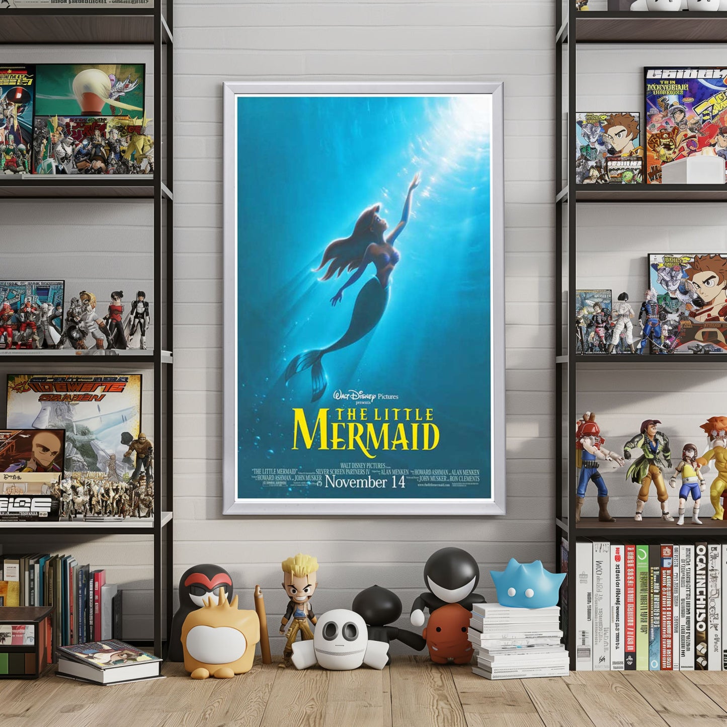 "Little Mermaid" (1989) Framed Movie Poster