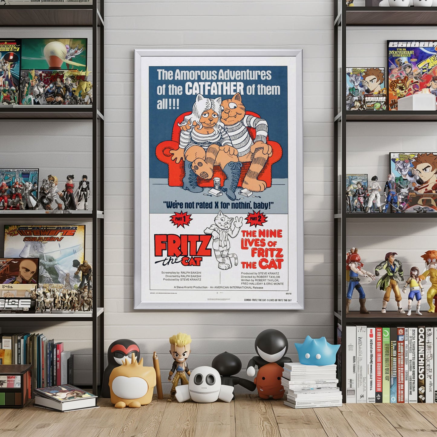 "Fritz The Cat" (1972) Framed Movie Poster