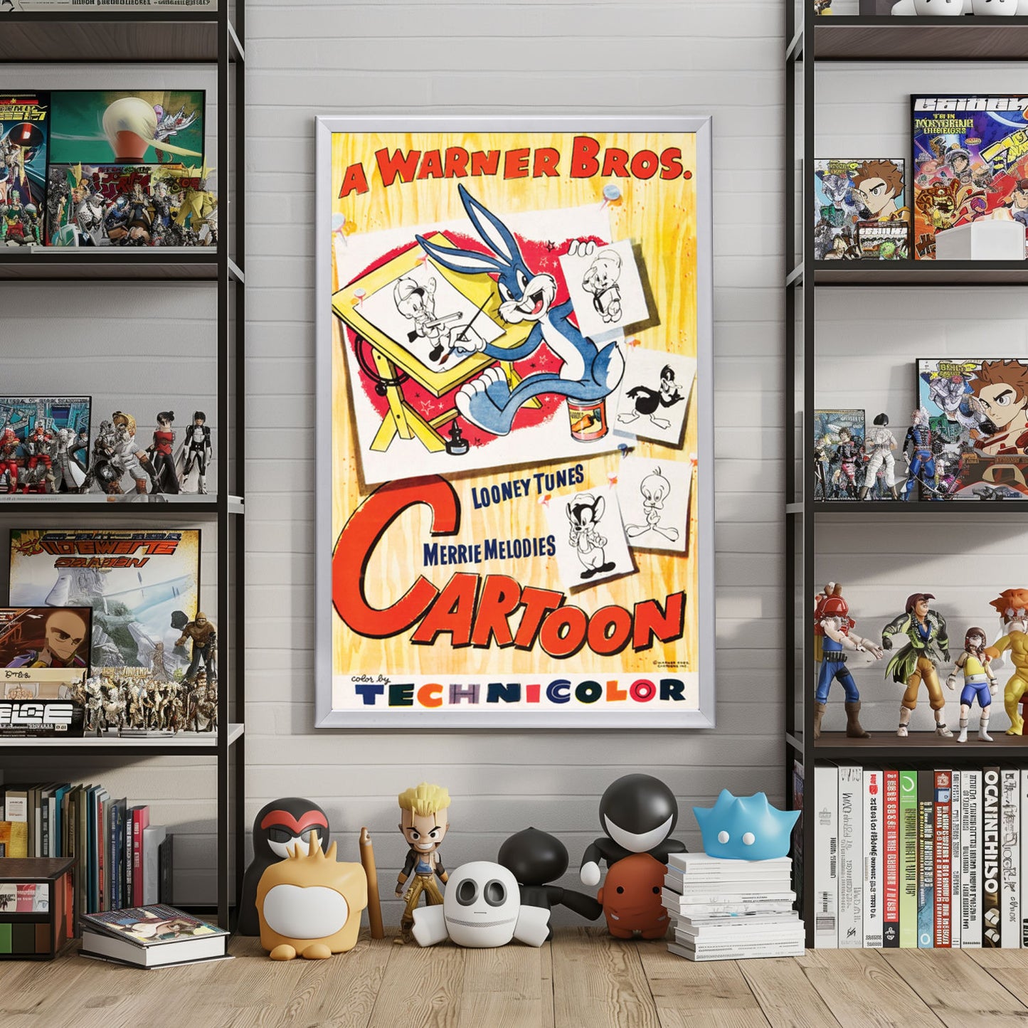 "Warner Brothers Cartoon" Framed Movie Poster