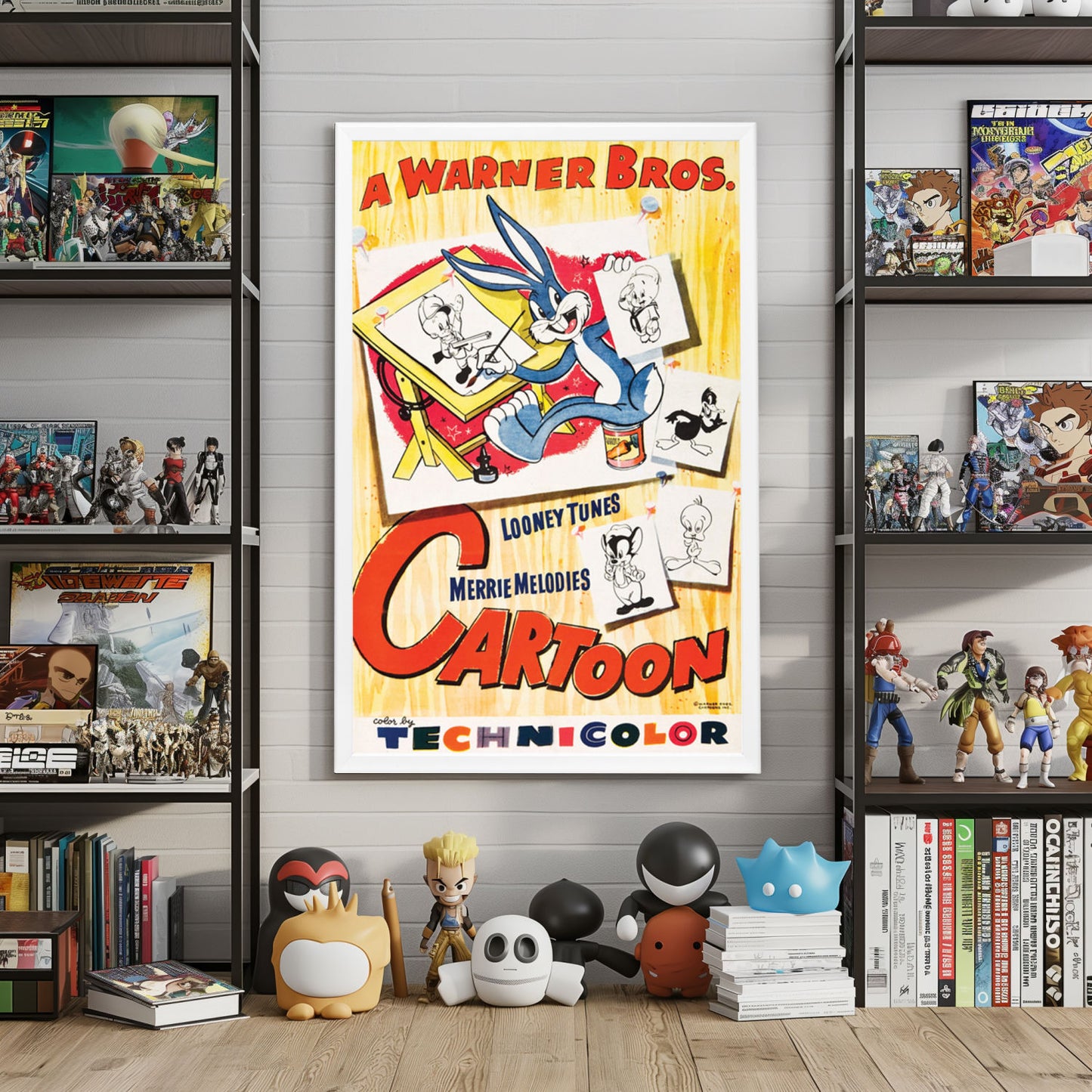 "Warner Brothers Cartoon" Framed Movie Poster