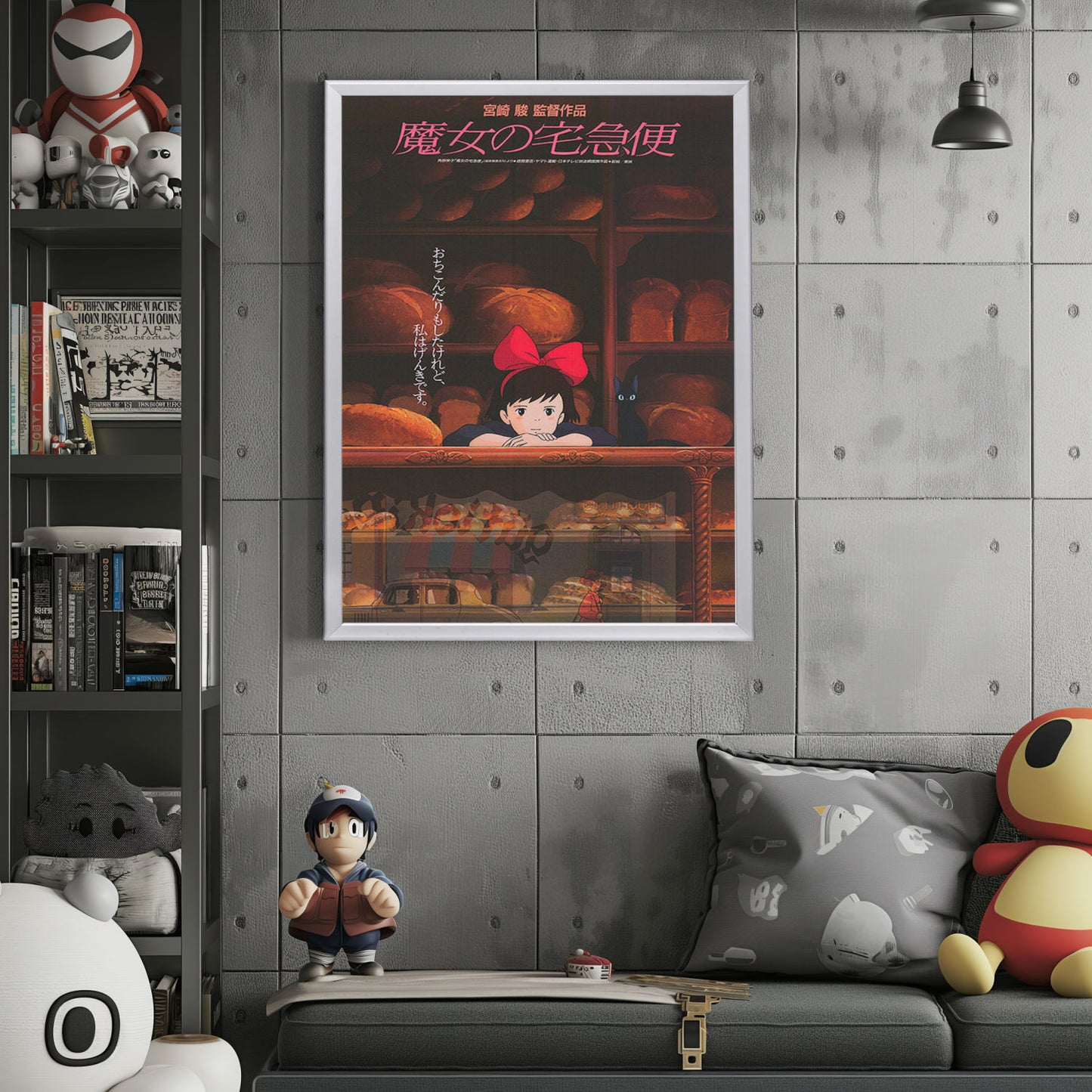 "Kiki's Delivery Service (Japanese)" (1989) Framed Movie Poster