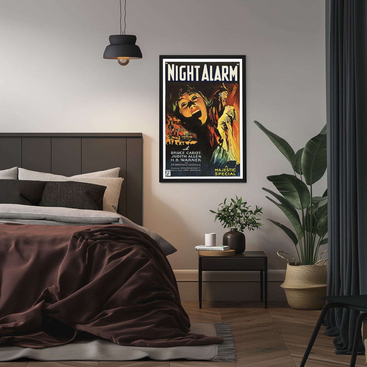 "Night Alarm" (1934) Framed Movie Poster