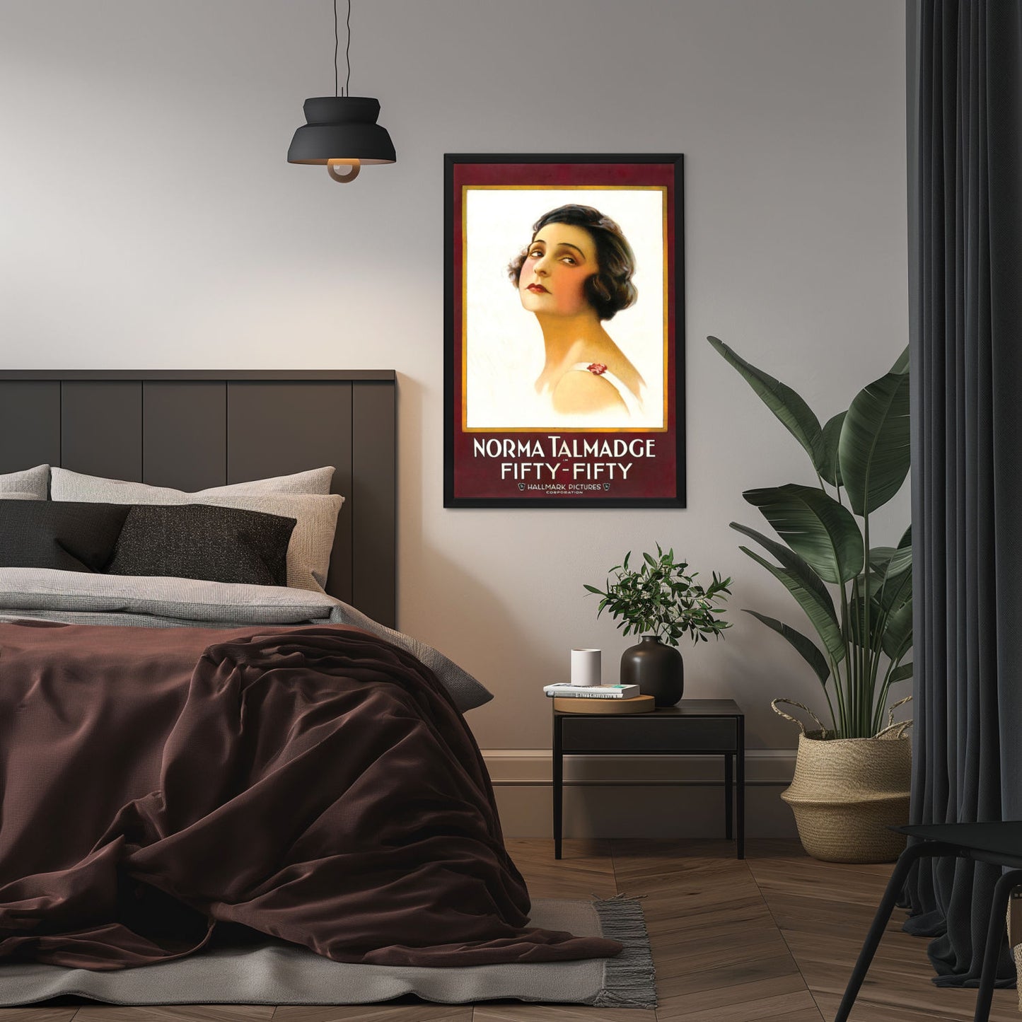 "Fifty-Fifty" (1916) Framed Movie Poster