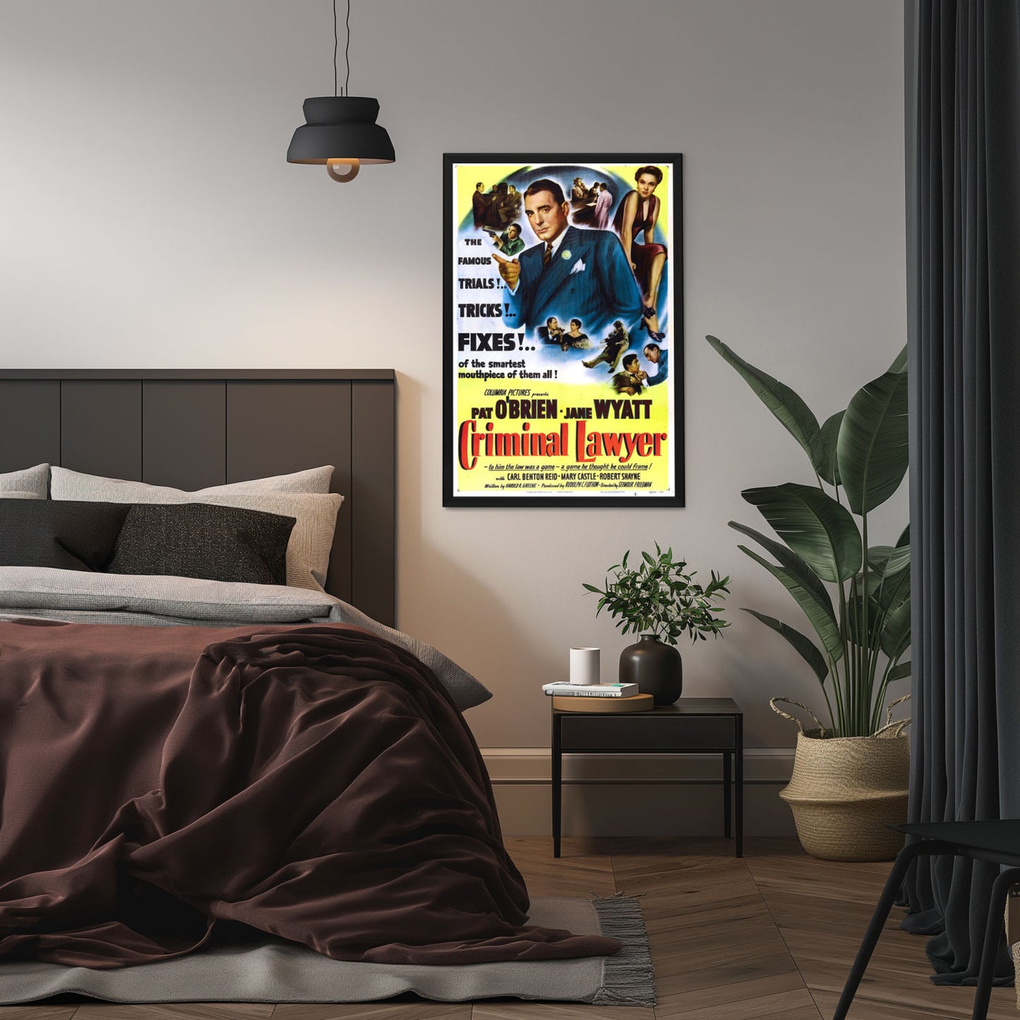 "Criminal Lawyer" (1951) Framed Movie Poster