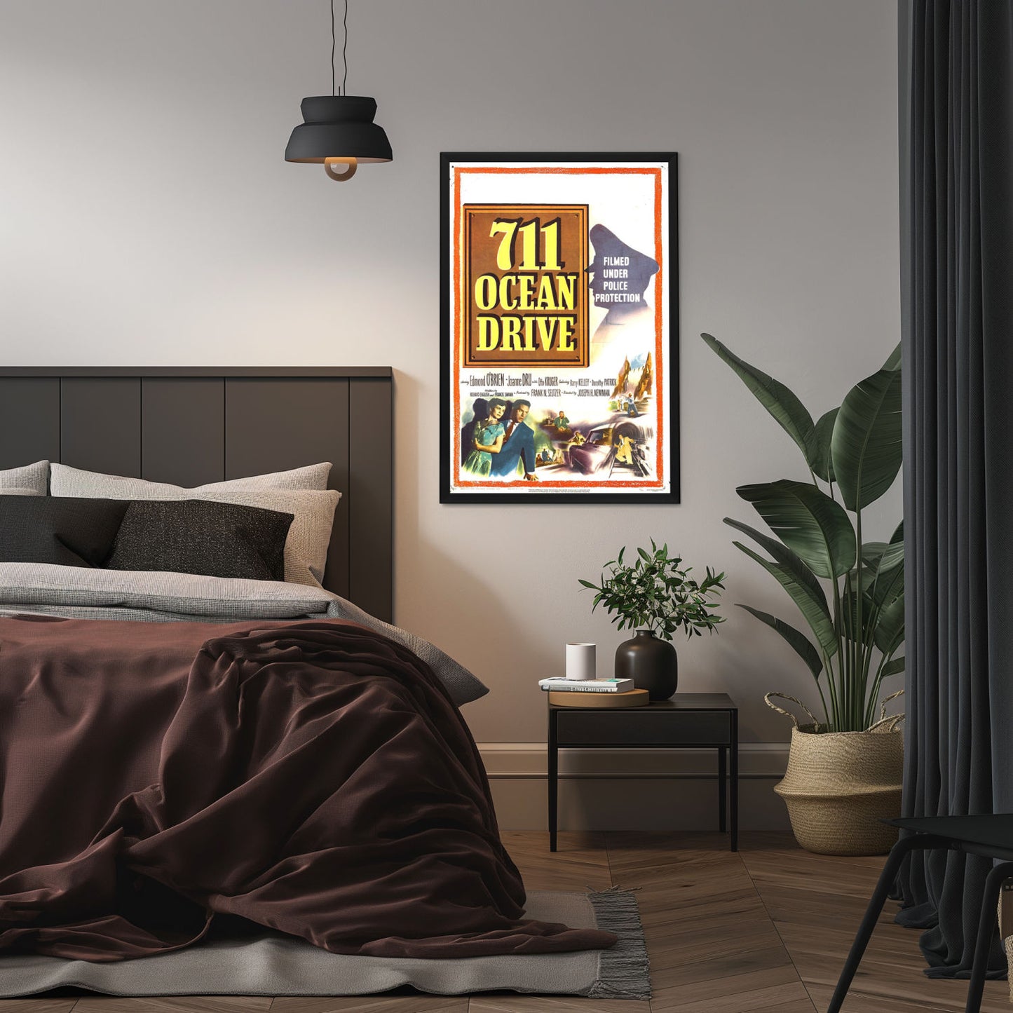 "711 Ocean Drive" (1950) Framed Movie Poster