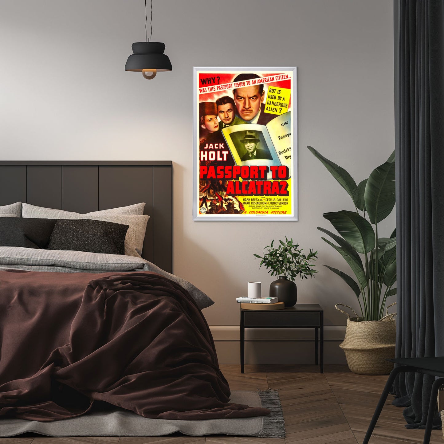 "Passport To Alcatraz" (1940) Framed Movie Poster