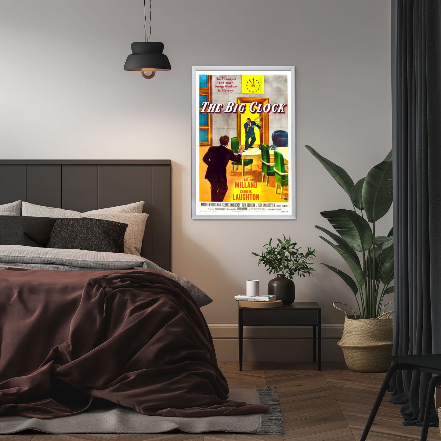 "Big Clock" (1948) Framed Movie Poster