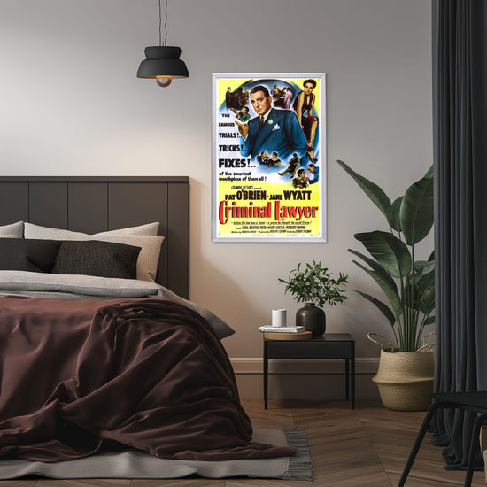 "Criminal Lawyer" (1951) Framed Movie Poster