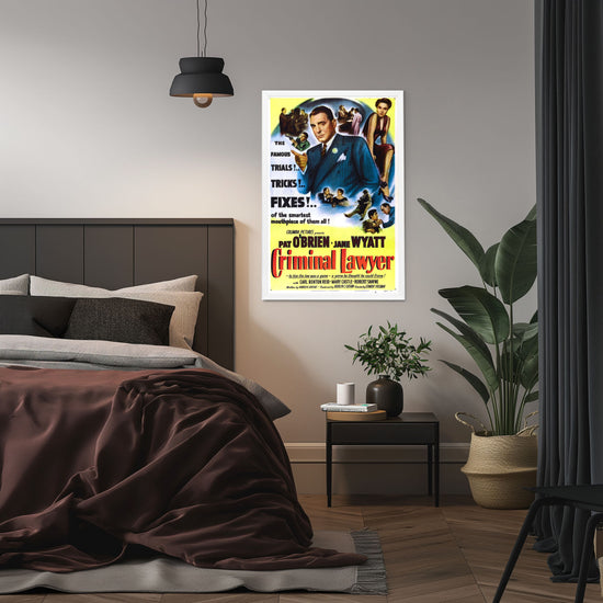 "Criminal Lawyer" (1951) Framed Movie Poster