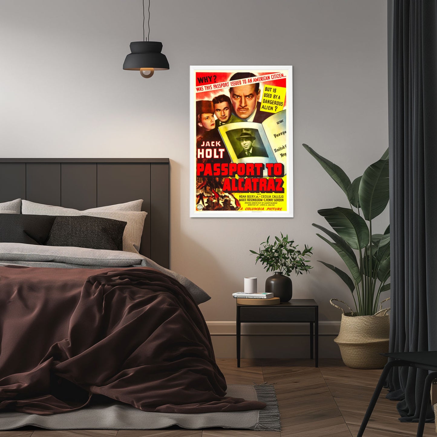 "Passport To Alcatraz" (1940) Framed Movie Poster