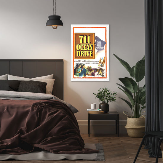 "711 Ocean Drive" (1950) Framed Movie Poster