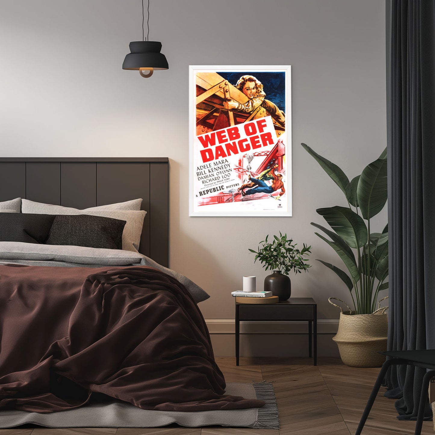 "Web Of Danger" (1947) Framed Movie Poster