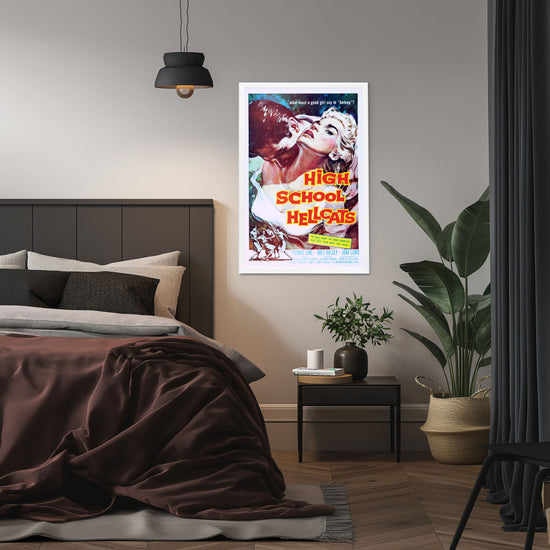 "High School Hellcats" (1958) Framed Movie Poster