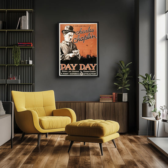 "Pay Day" (1922) Framed Movie Poster