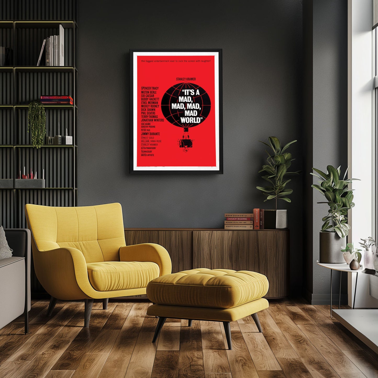 "It's A mad mad mad mad world" (1963) Framed Movie Poster