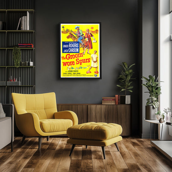 "Groom Wore Spurs" (1951) Framed Movie Poster