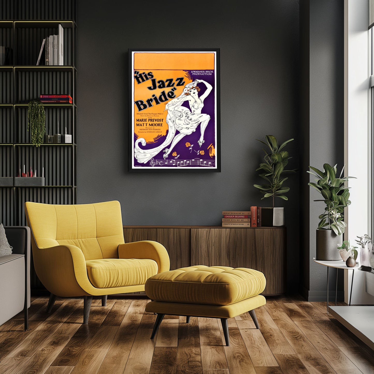 "His Jazz Bride" (1926) Framed Movie Poster