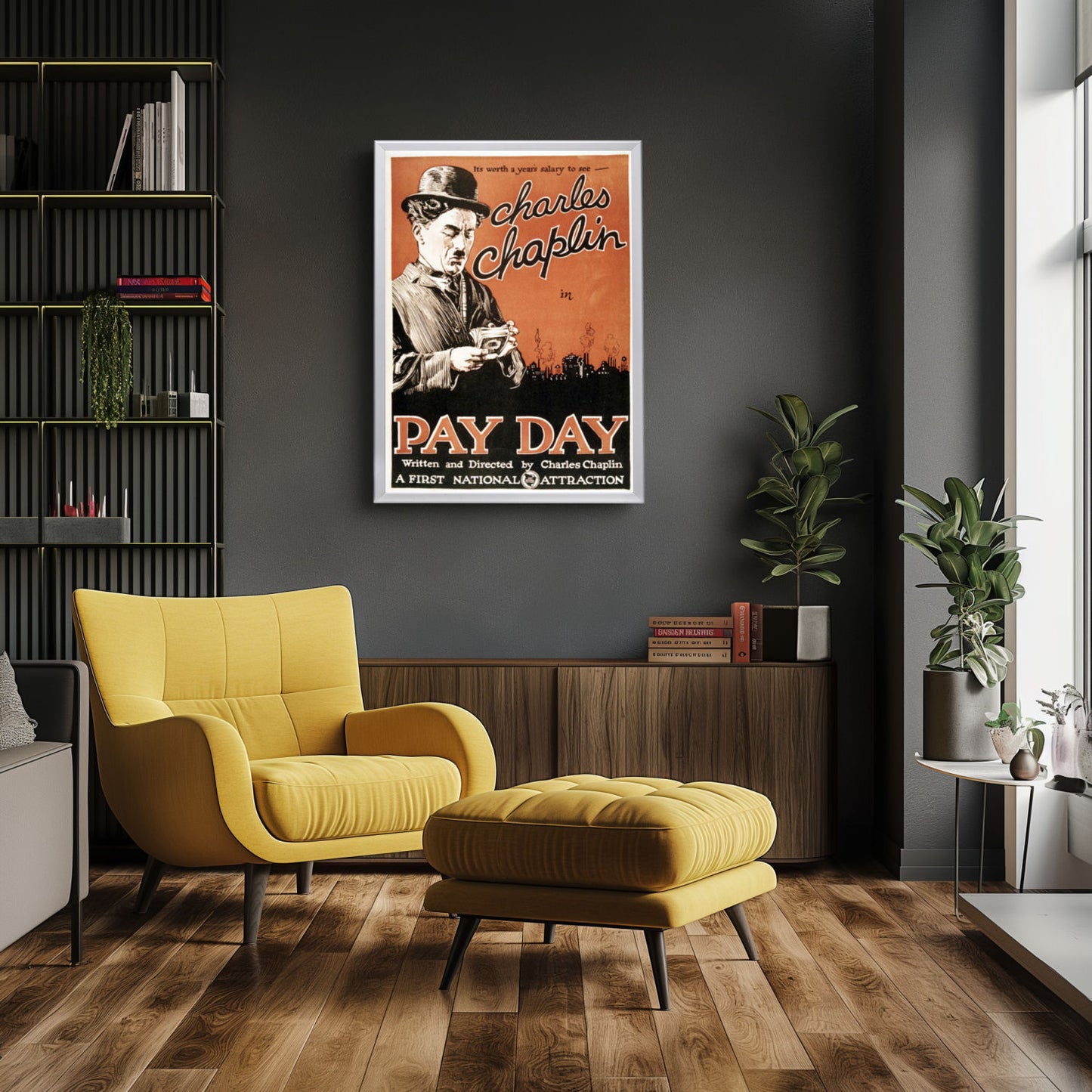 "Pay Day" (1922) Framed Movie Poster