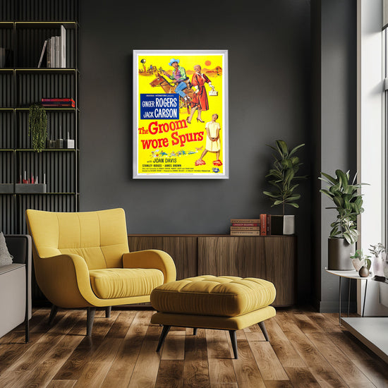 "Groom Wore Spurs" (1951) Framed Movie Poster