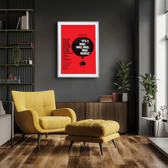 "It's A mad mad mad mad world" (1963) Framed Movie Poster