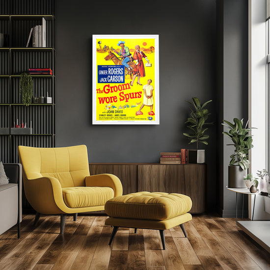 "Groom Wore Spurs" (1951) Framed Movie Poster