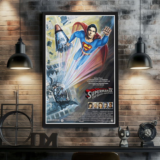 "Superman IV: The Quest for Peace" (1987) Framed Movie Poster