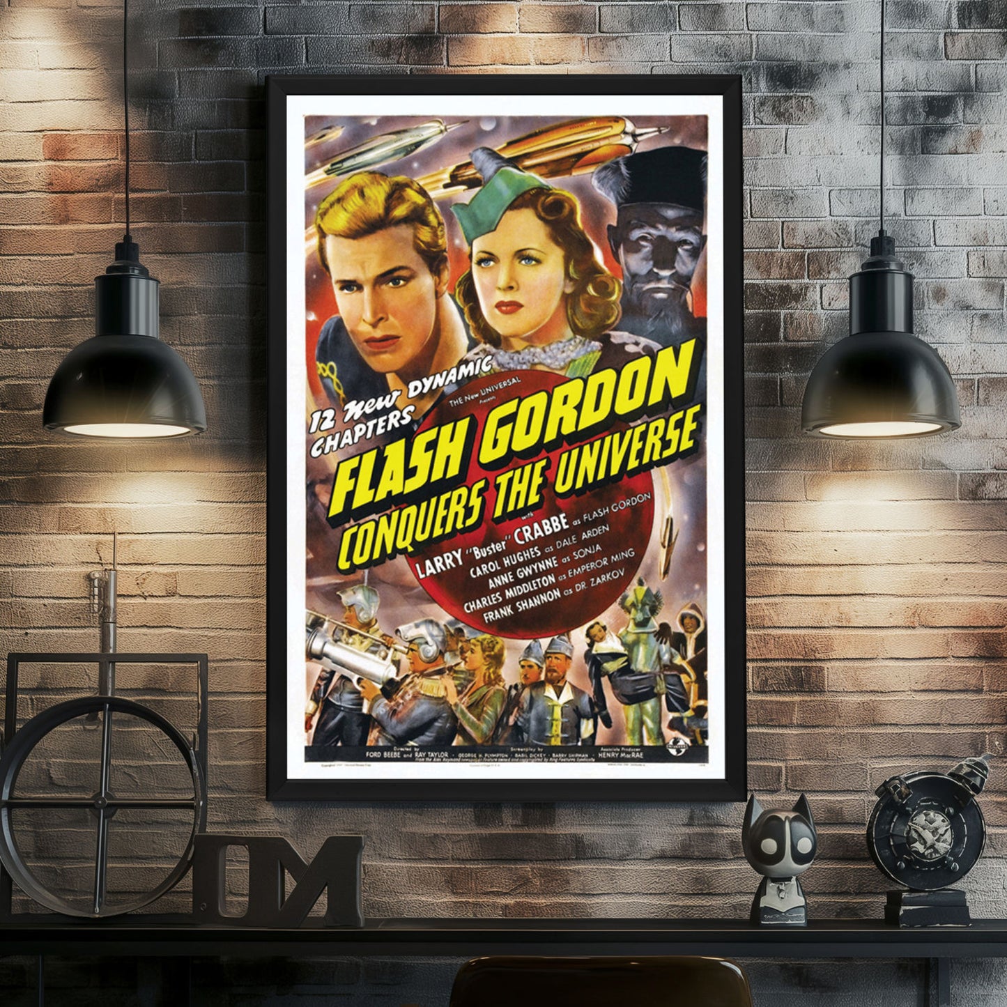 "Flash Gordon Conquers The Universe" (1940) Framed Movie Poster