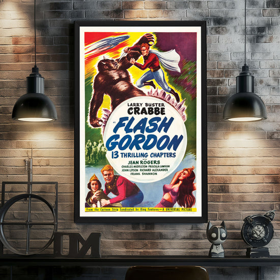 "Flash Gordon" (1936) Framed Movie Poster