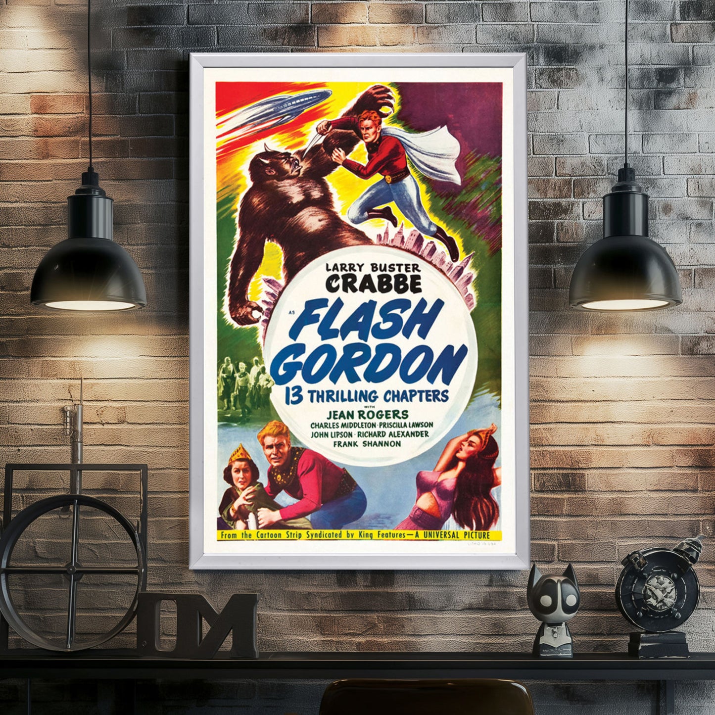 "Flash Gordon" (1936) Framed Movie Poster