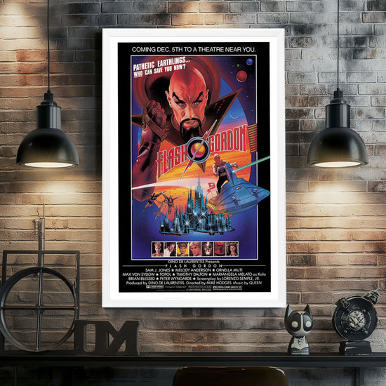 "Flash Gordon" (1980) Framed Movie Poster